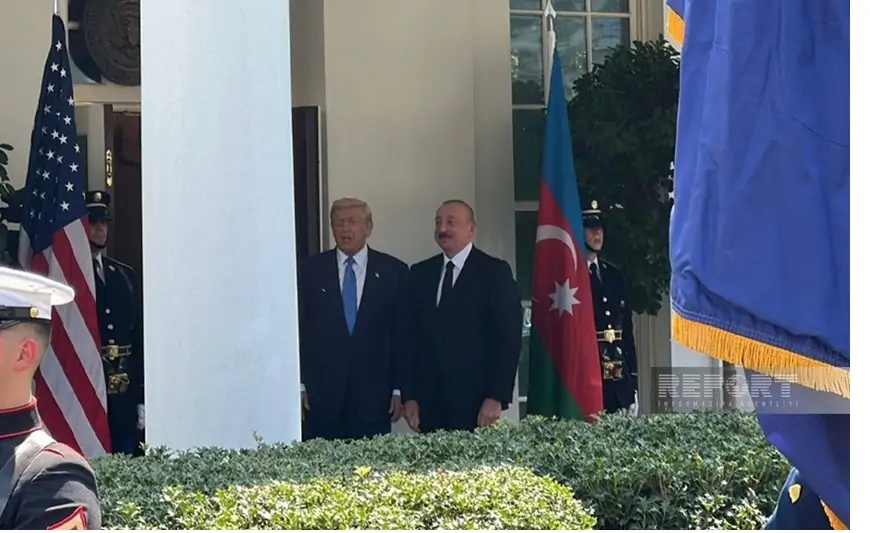 Tramp İlham Əliyevi belə qarşıladı - VİDEO