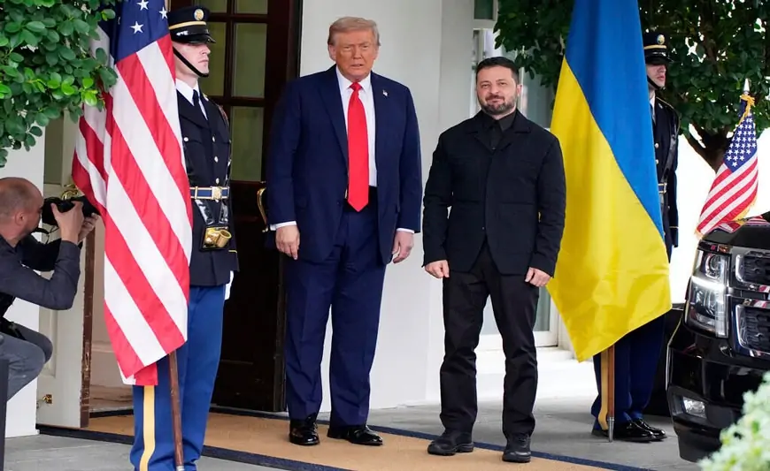 Zelenski Ağ Evdə, yeni kostyumsuz və qalstuksuz - VİDEO  