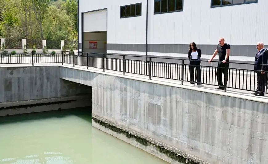 Prezident Vəng kəndində SES-lərin açılışında - FOTOLAR + YENİLƏNİB