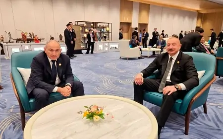 Əliyevlə Paşinyan görüşdü - FOTO