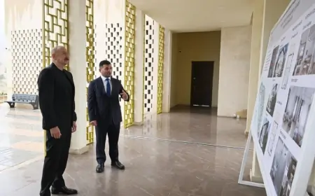 Prezident Hadrutda məscidin açılışında iştirak edib 