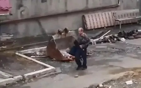 Dünən Xankəndidə polislərə hücum edən erməni