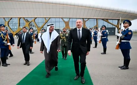 BƏƏ prezidentinin Azərbaycana rəsmi səfəri başa çatdı