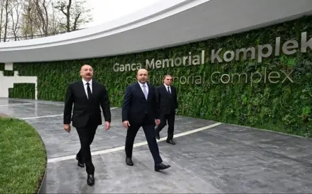 Prezident Gəncə Memorial Kompleksinin açılışında iştirak edib 