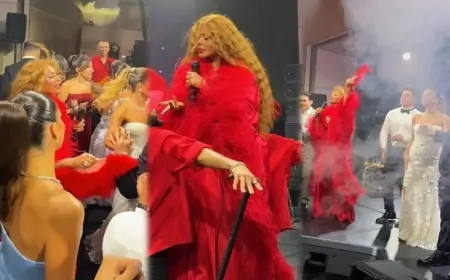 Aygün Kazımova Xanlarovanın nəvəsinin toyunda oxudu - VİDEO