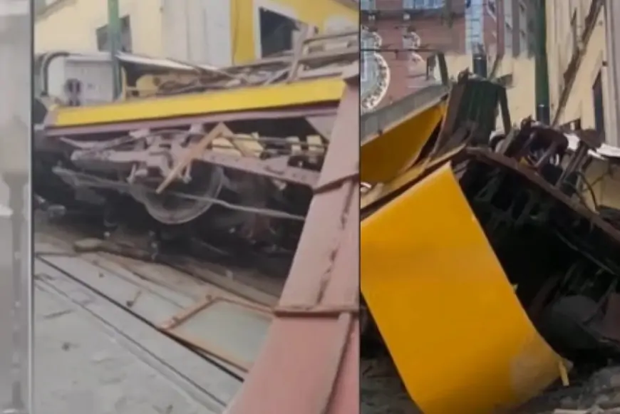 Lissabonda funikulyor relsdən çıxdı: 15 ölü, 18 yaralı  - VİDEO