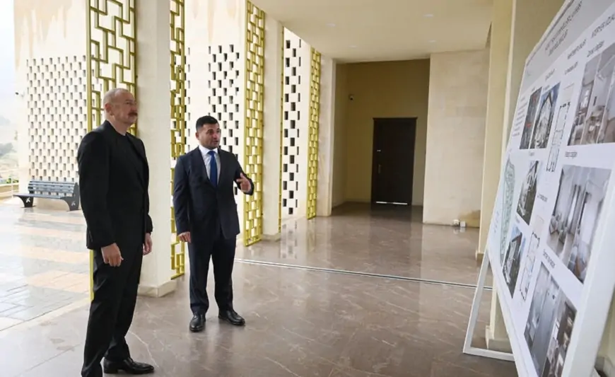 Prezident Hadrutda məscidin açılışında iştirak edib 