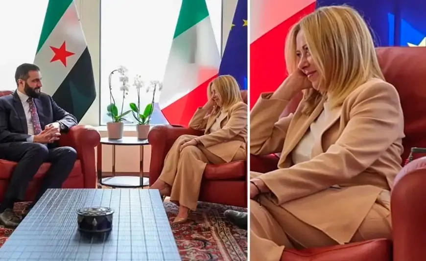 Meloninin Suriya prezidentinə "eşq dolu baxışlar"ının səbəbi bilindi - Sən demə... 