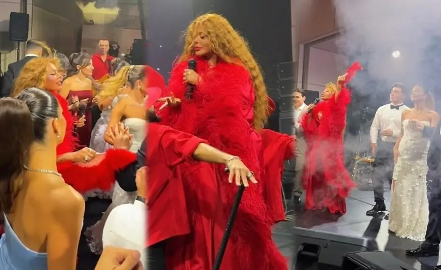 Aygün Kazımova Xanlarovanın nəvəsinin toyunda oxudu - VİDEO