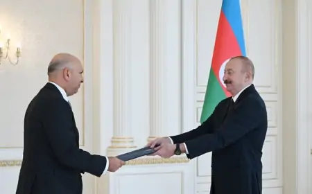 İlham Əliyev Misirin yeni təyin olunmuş səfirini qəbul etdi