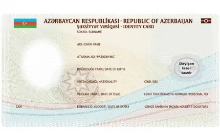Azərbaycanda yeni şəxsiyyət vəsiqələri verilməyə başladı - FOTOSU