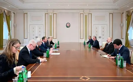 Prezident Estoniyanın xarici işlər nazirini qəbul etdi - FOTOLAR