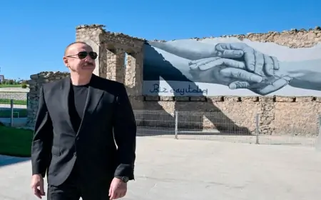 Prezident Horovlu kəndinin birinci mərhələsinin açılışında iştirak etdi - FOTOLAR