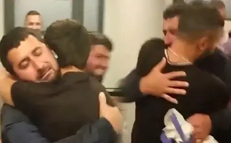 Monteneqroda sərbəst buraxılan Yaqub belə qarşılandı - VİDEO