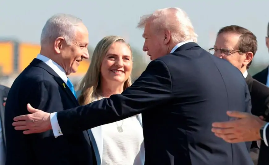 Tramp İsraildədir - Netanyahu və İsrail prezidenti qarşıladı
