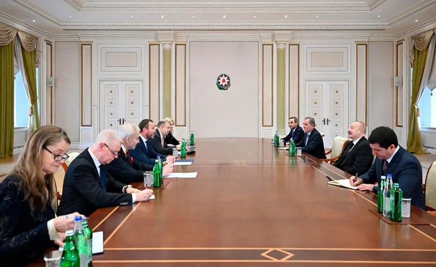 Prezident Estoniyanın xarici işlər nazirini qəbul etdi - FOTOLAR