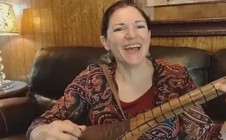 Gədəbəylilər amerikalı Martaya saz çalmaq öyrətdi