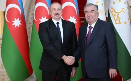 Emoməli Rəhmon İlham Əliyevi təbrik etdi 