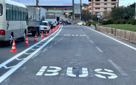 Avtobus zolağına daxil olmağın cəriməsi