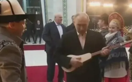 Putin qopuz çaldı - VİDEO