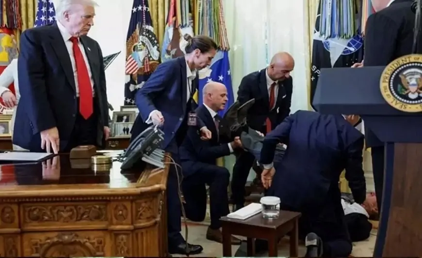 Ağ Evdə həyəcanlı anlar, ürəyi getdi - Tramp təşvişə düşdü + VİDEO