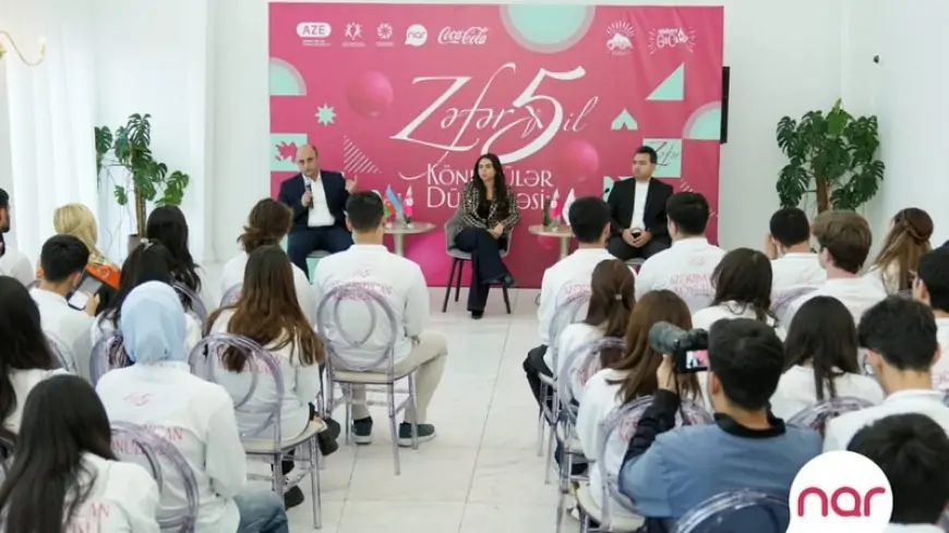 “Nar” Zəfərin 5 illiyini könüllü gənclərə özəl silsilə tədbirlərlə qeyd etdi 