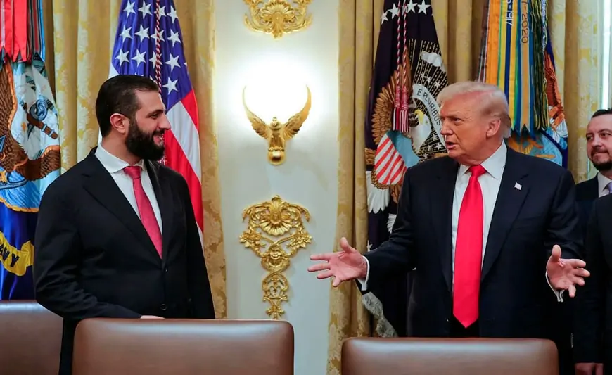 Trampla Suriya prezidenti arasında zarafat - VİDEO