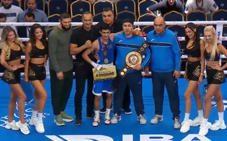 19 yaşlı Azərbaycan boksçusu dünya çempionu oldu 