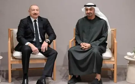 Prezident Əbu-Dabidə Al Nəhyanla görüşdü