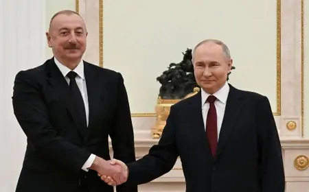 Putin İlham Əliyevi təbrik etdi - MƏTN
