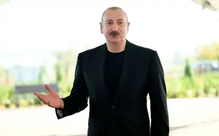 Prezidentlə ailəsi “Ağ Şəhər”də - FOTOLAR