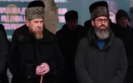 Ramzan Kadırov əsa ilə görüntüləndi 