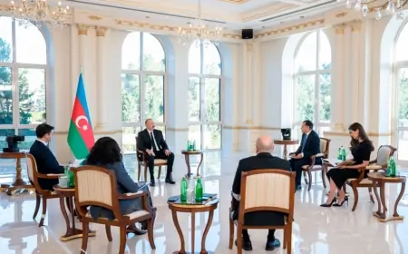 Prezident yerli televiziya kanallarına müsahibə verdi