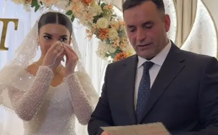 Polkovnik Dadaşov qızının toyunda vəsiyyətnaməsini oxudu - VİDEO