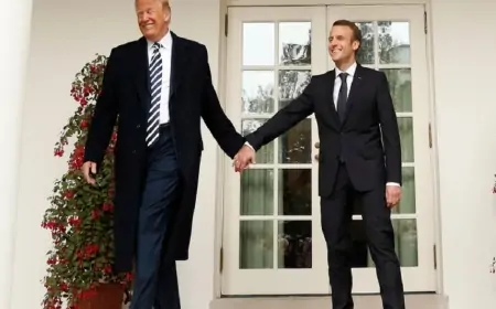 Tramp Makronun ona yazdığı mesajın mətnini yaydı