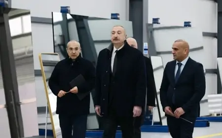 Prezident Sumqayıtda açılışlarda 