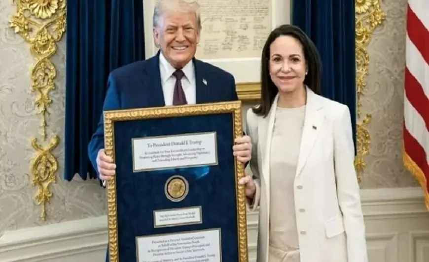 Tramp Maçadodan aldığı Nobel Mükafatından danışdı - "Özü verdi"