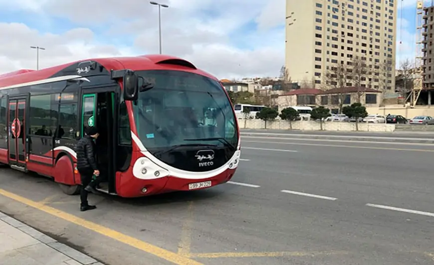 Bakıda bu avtobusların dayanacaqları dəyişdirildi - ÜNVANLAR