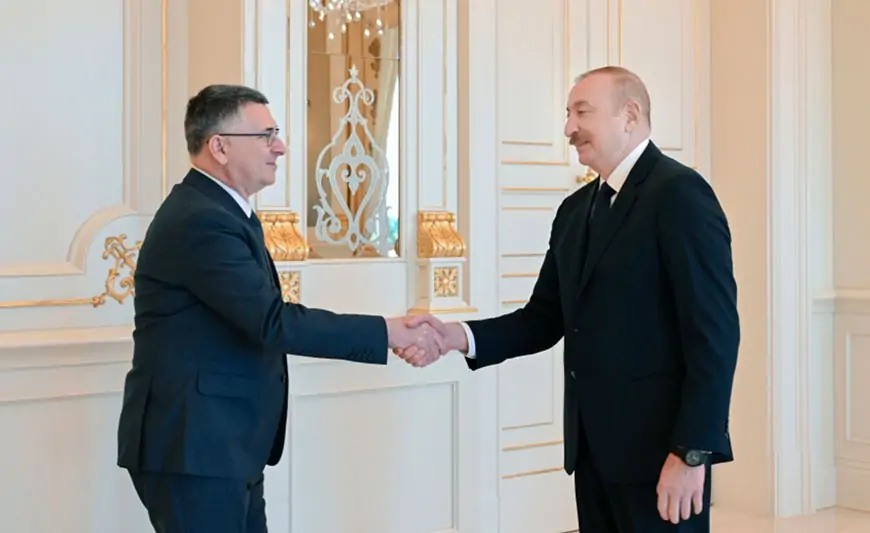 Prezident Gideon Saarı qəbul etdi - FOTOLAR