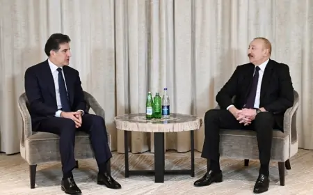 Prezident Bərzani ilə görüşdü 