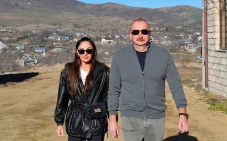 Prezidentlə birinci xanım Xocalıya gedib 