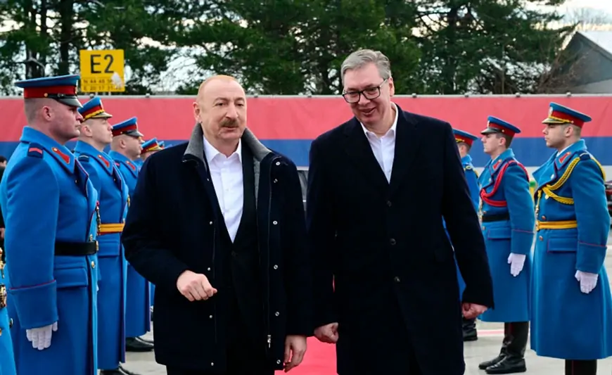 Prezidentin Serbiya səfəri başa çatdı - FOTOLAR