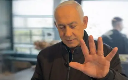 Netanyahu barmaqlarını göstərdi - "Görürsünüz, 6 deyil" + VİDEO