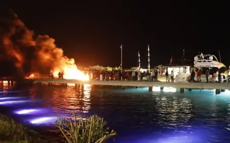 Anar Əlizadənin Bodrumdakı lüks yaxtaları yandı 