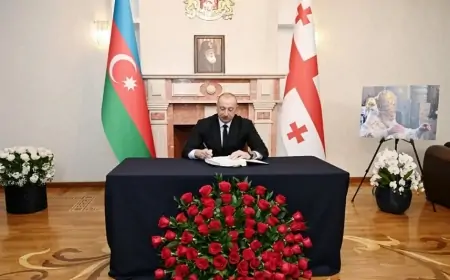 Prezident Gürcüstan səfirliyinə gedib başsağlığı verdi 