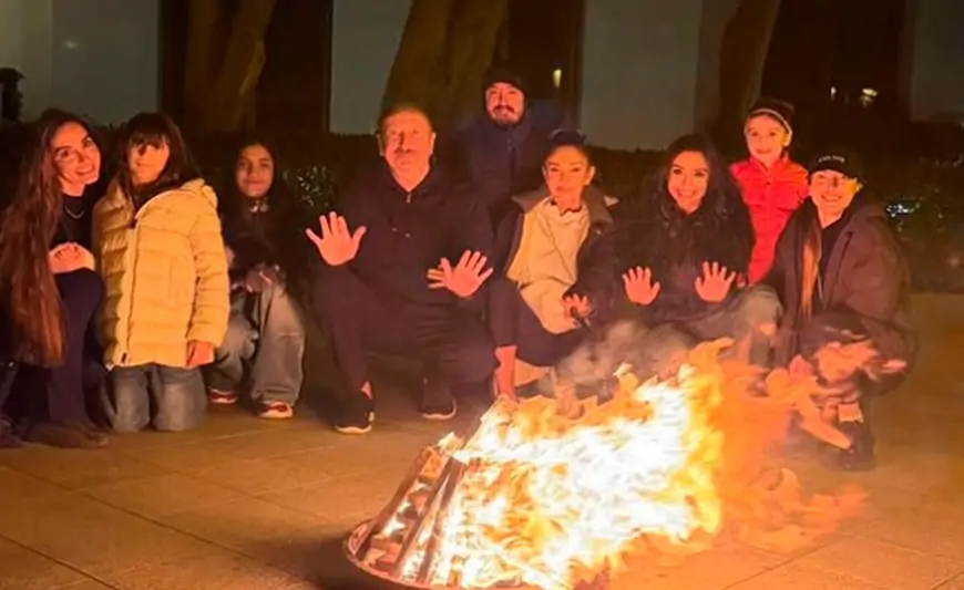 Prezident ailəsi Od çərşənbəsini belə qeyd etdi - FOTO