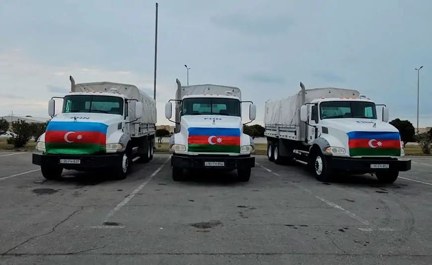 Azərbaycan İrana humanitar yardım göndərdi - VİDEO