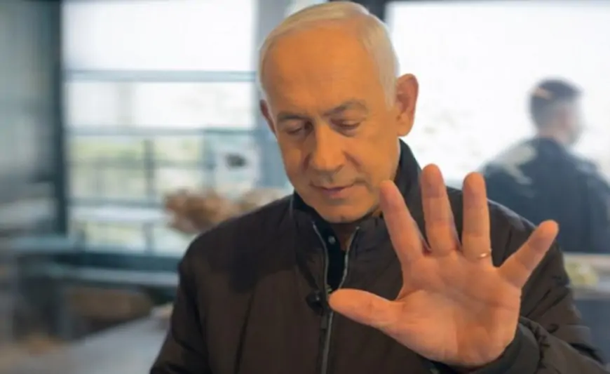 Netanyahu barmaqlarını göstərdi - "Görürsünüz, 6 deyil" + VİDEO