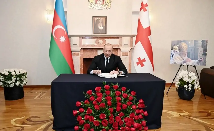 Prezident Gürcüstan səfirliyinə gedib başsağlığı verdi 