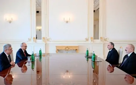 İlham Əliyev Muhsin Şentürkü qəbul etdi – FOTOLAR